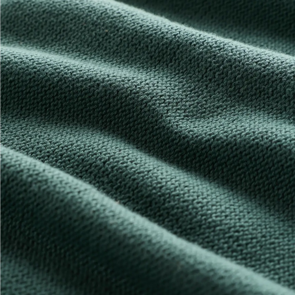 Quince 100% Organic Cotton Cropped cardigan Big Sur Green NWT XS - Picture 15 of 16